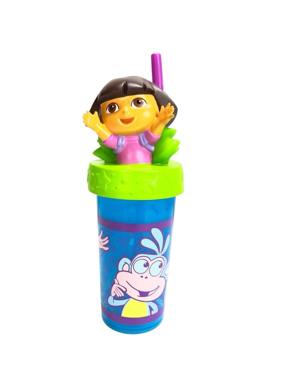 Dora the Explorer Zak 3D Kids Cup with Straw 2004 Y2K